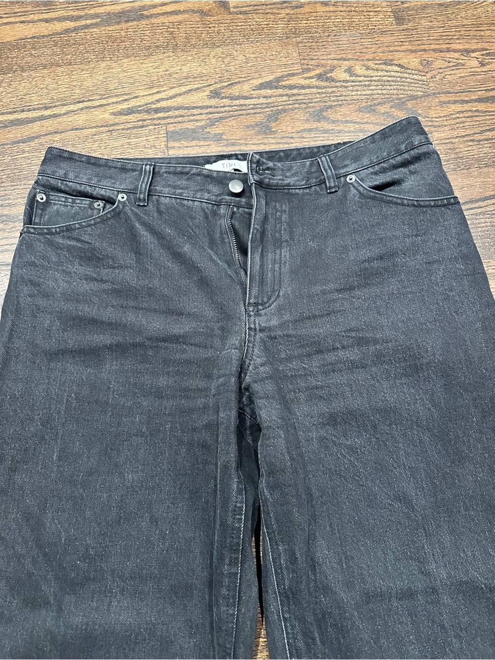 Tibi Black Relaxed Jeans - Picture 2 of 9